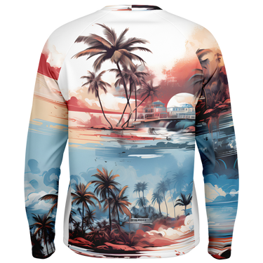 Chokefish™ Long Sleeve Every Day All Weather Trees&Boats Shirt Men's-001-Special-Edition
